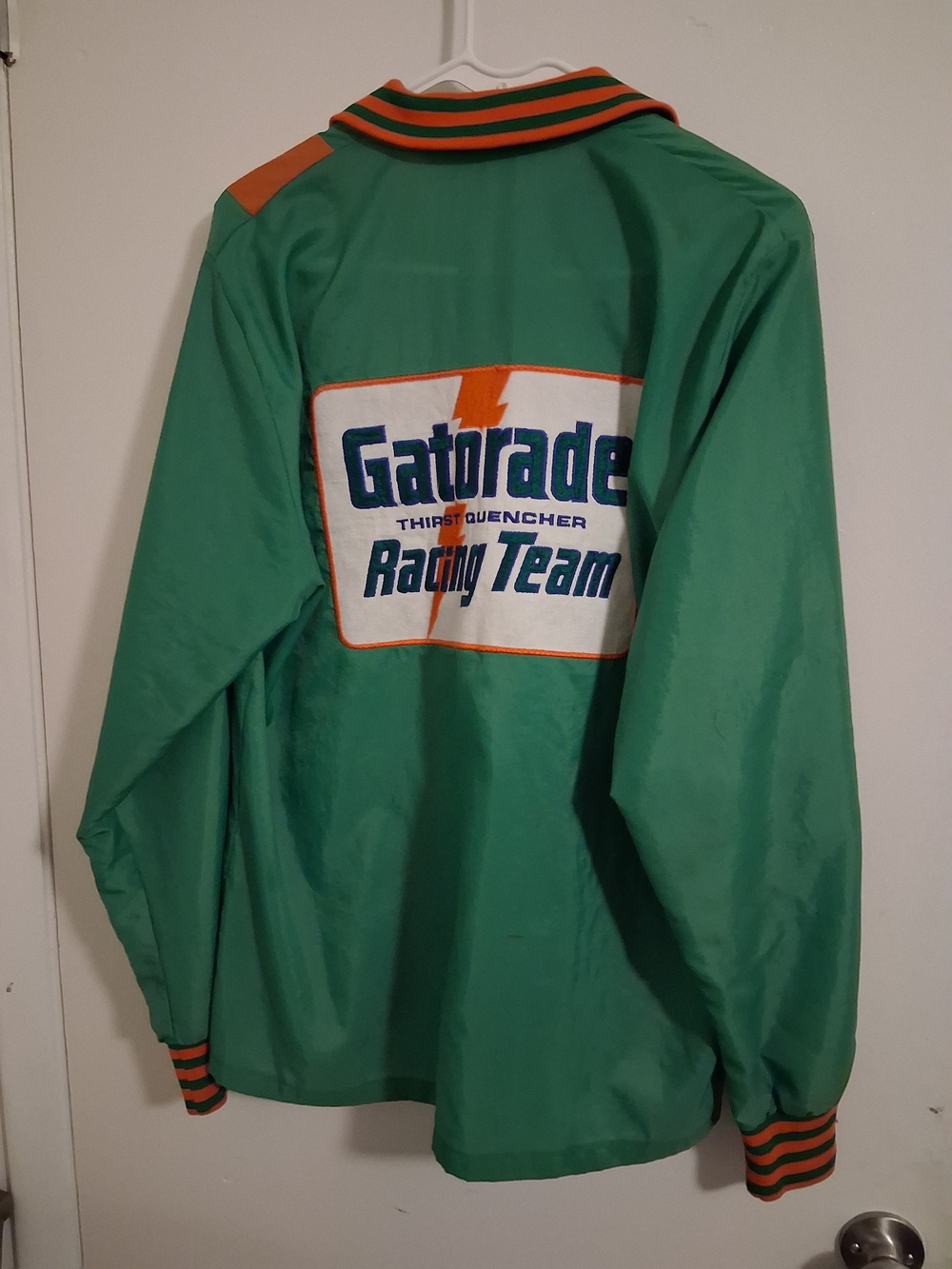 Lightweight Green & Orange Shirt Jacket - Picture 2 of 3